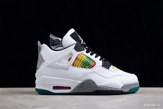 4 AQ9129-100 Green AQ9129-100 Lucid Retro Rasta Jordan 0913